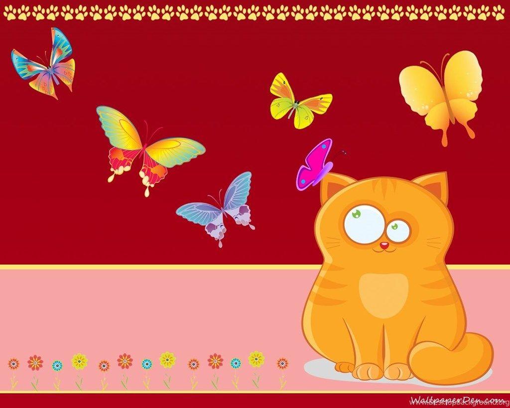 1024x819 Cute Cartoon Cat Wallpaper Picture Resimkoy Desktop Background