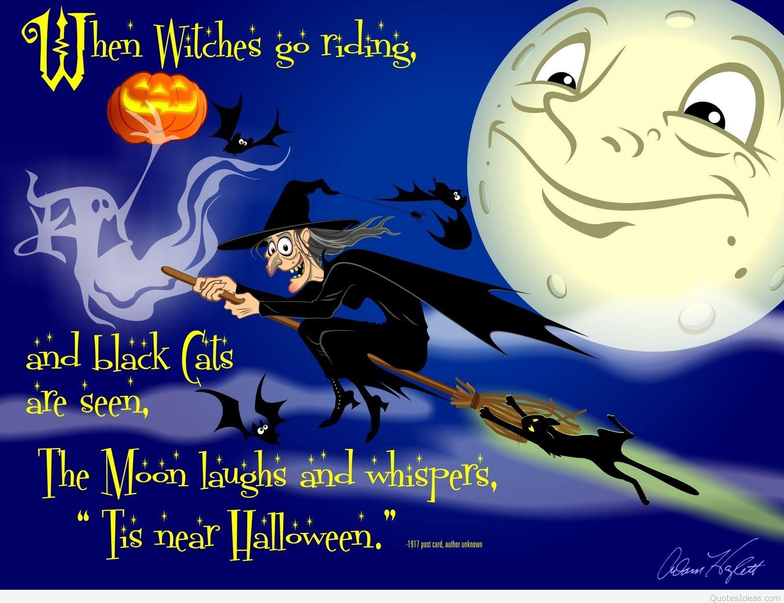 1600x1230 Best Halloween witch cartoon Wallpaper (8 + Image)