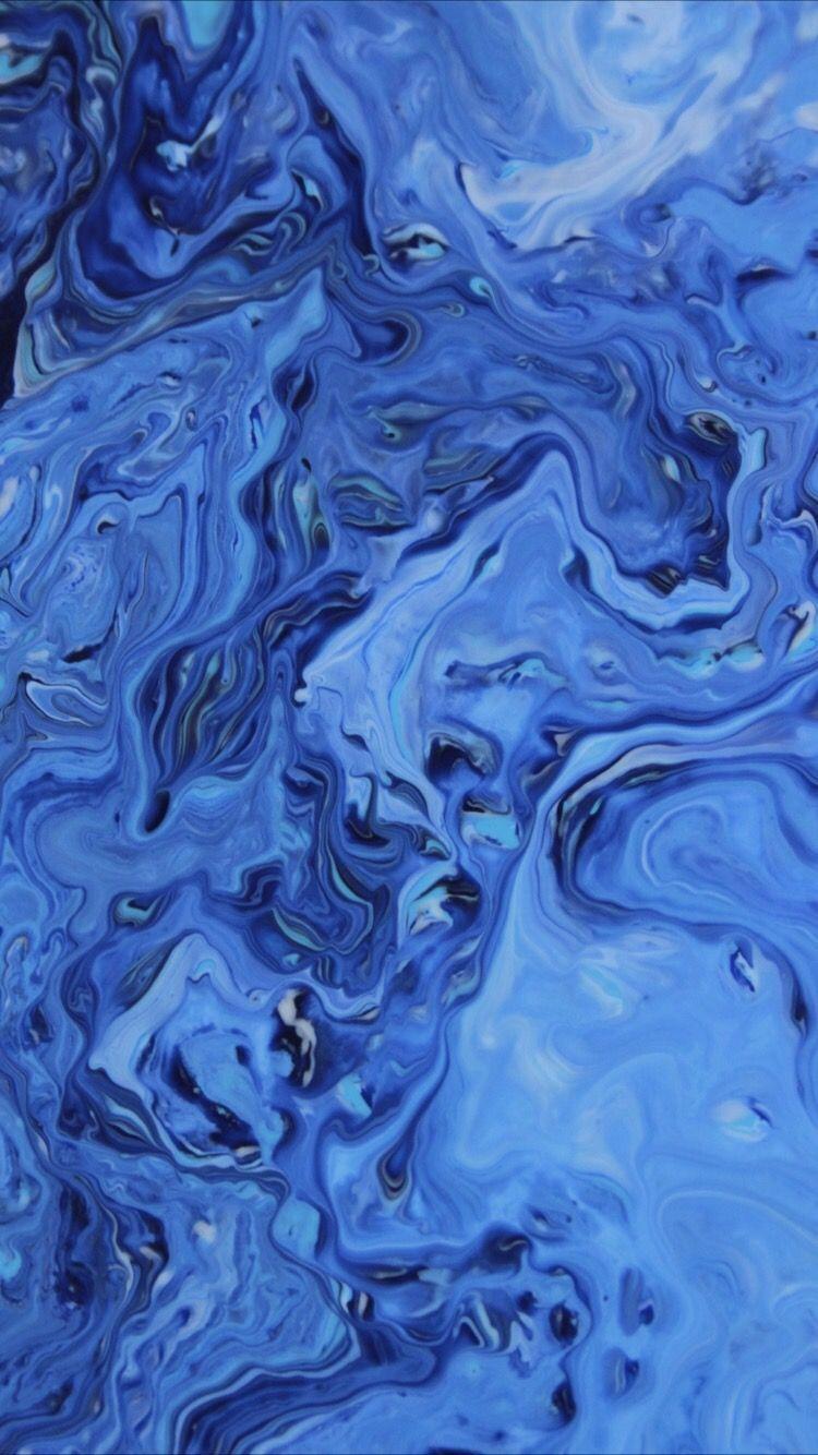 750x1334 Blue Aesthetics Wallpaper