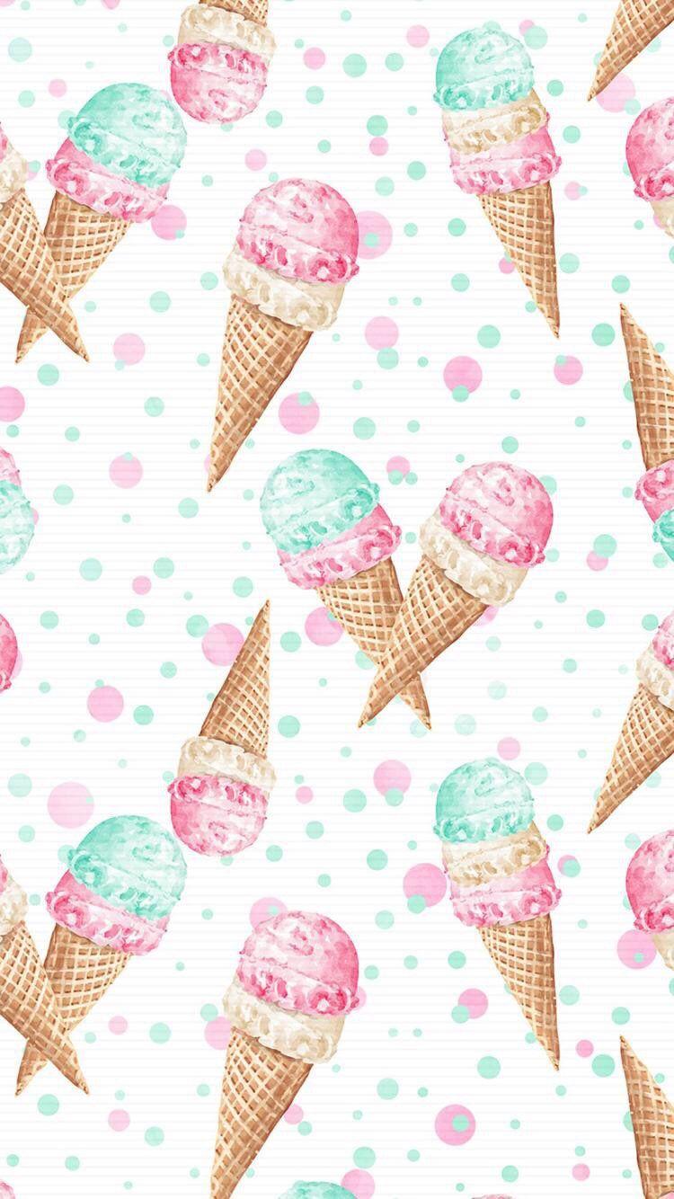 Cone ice ice cream pink HD phone wallpaper  Peakpx