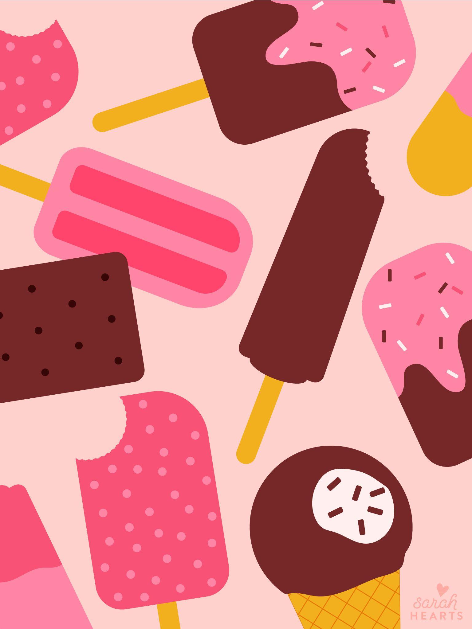 1536x2048 August 2018 Popsicle Calendar Wallpaper