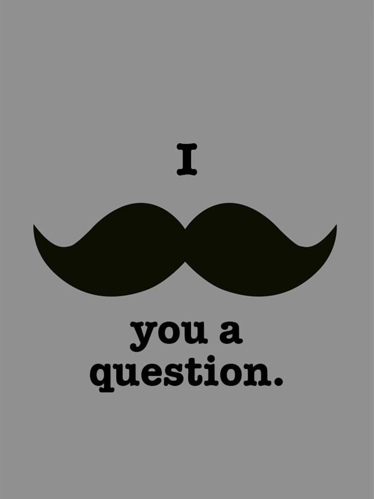 768x1024 Gibson Mustache iPhone Wallpaper