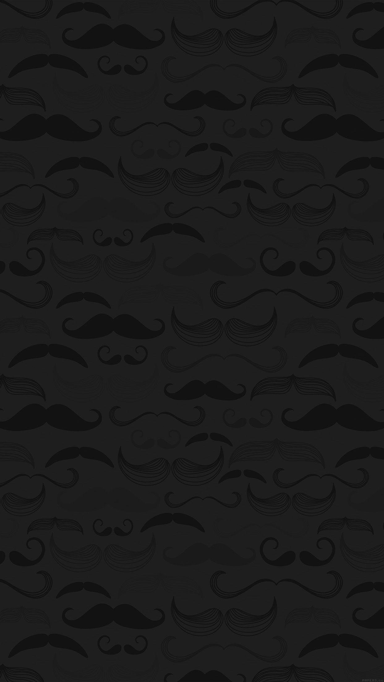 1242x2208 Hipster Moustache Cute Patterns