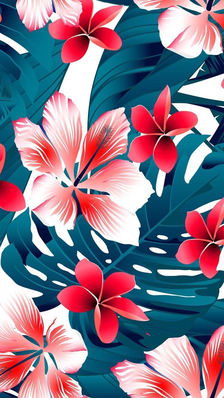 750x1334 Floral Summer Wallpaper