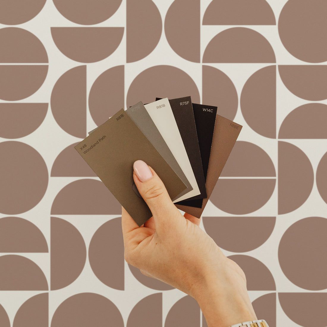 1100x1100 Neutral Geometric Removable Wallpaper