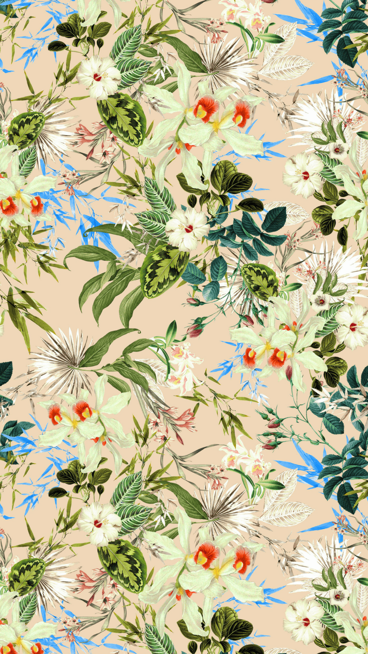 736x1308 Pretty Floral iPhone 8 & 8 Plus HD Wallpaper. Preppy
