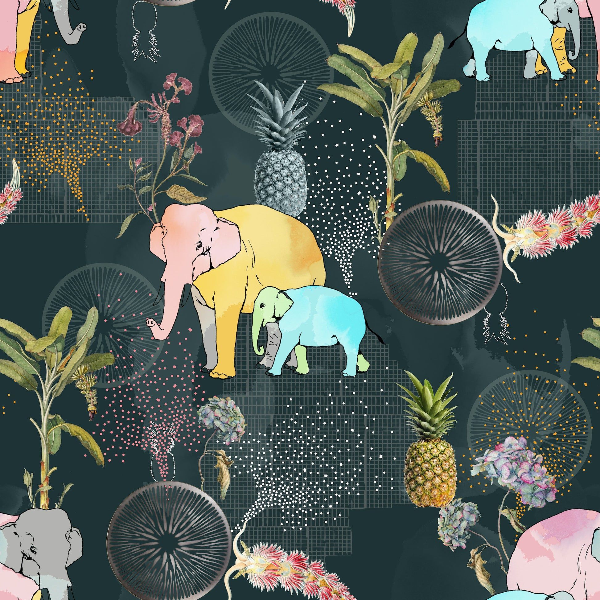 1946x1946 Retro Wallpaper, Eclectic, Neon