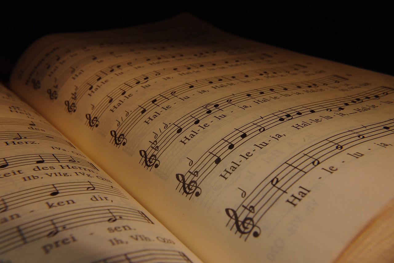 1280x857 Hymn Book Sheet Music To Sing