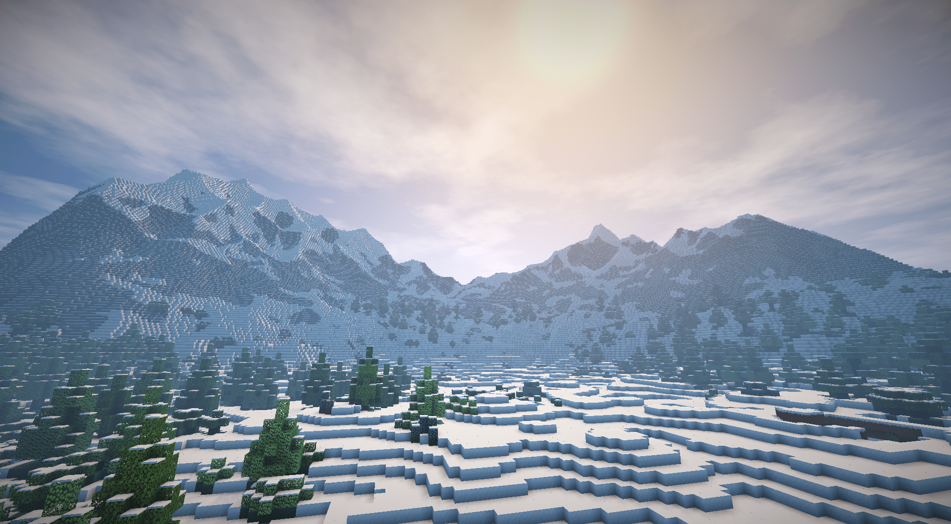 1920x1058 Minecraft Snow Wallpaper