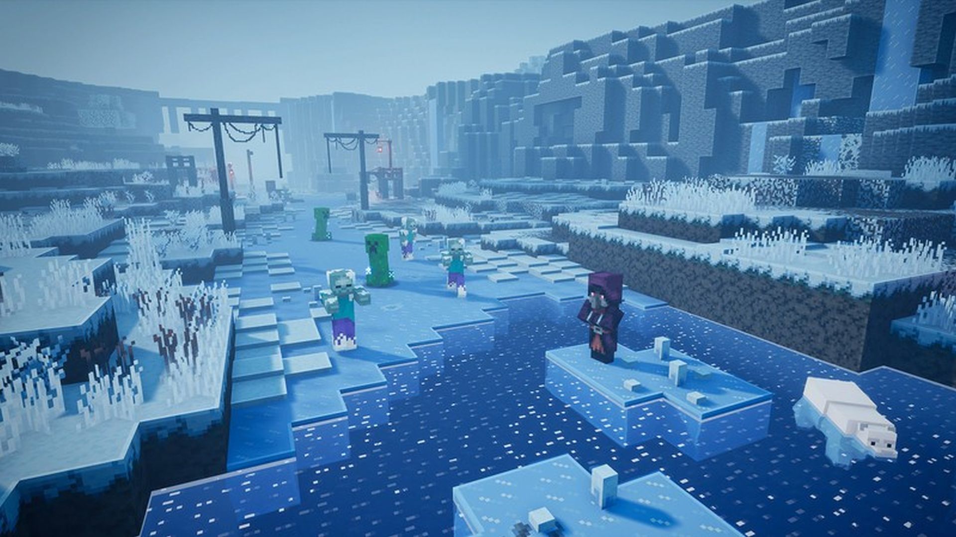 1920x1080 Minecraft Dungeons: The Creeping Winter