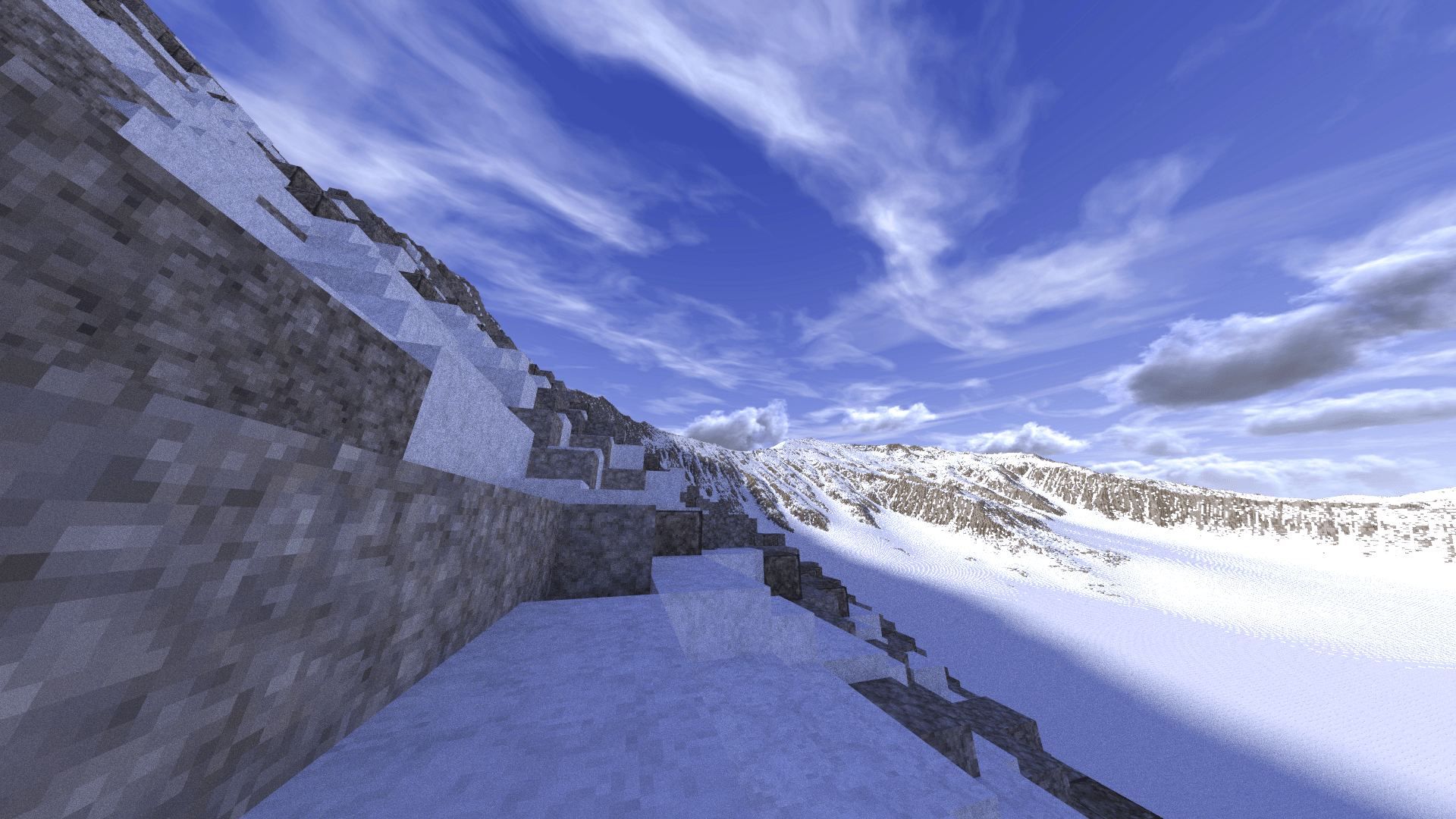 1920x1080 snow, Mount Everest, Minecraft, PC