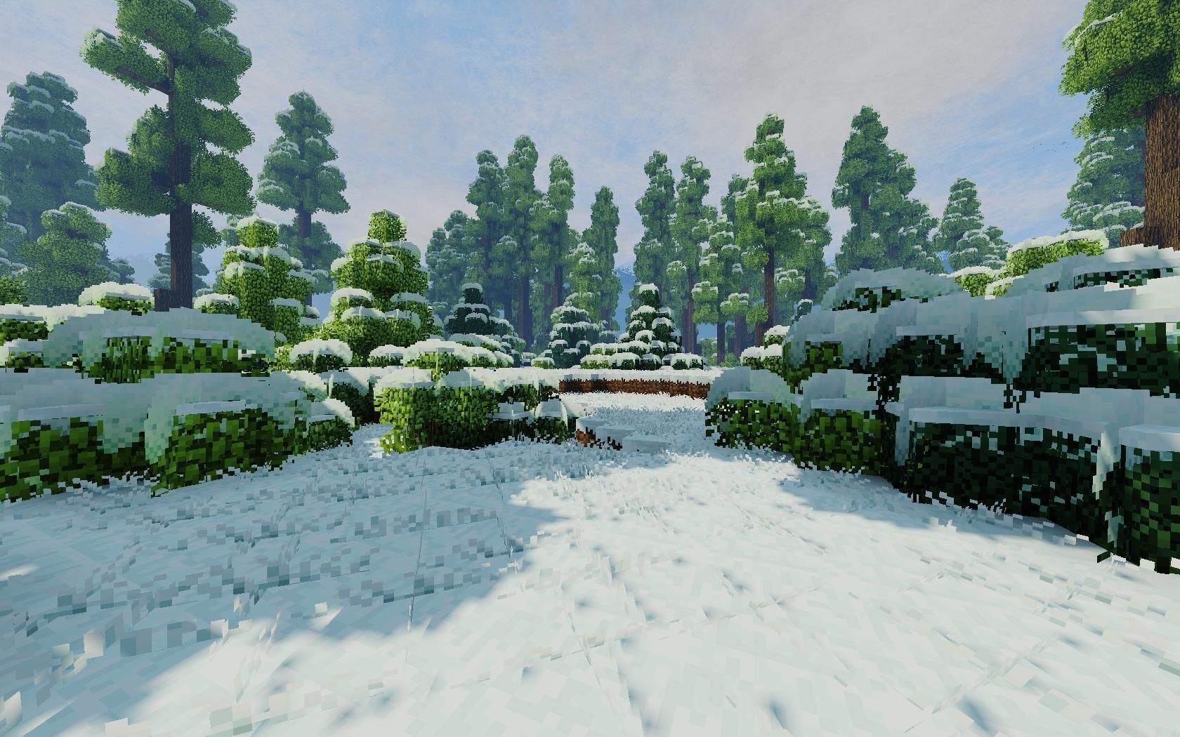 1680x1050 winter wonderland trees forest snow
