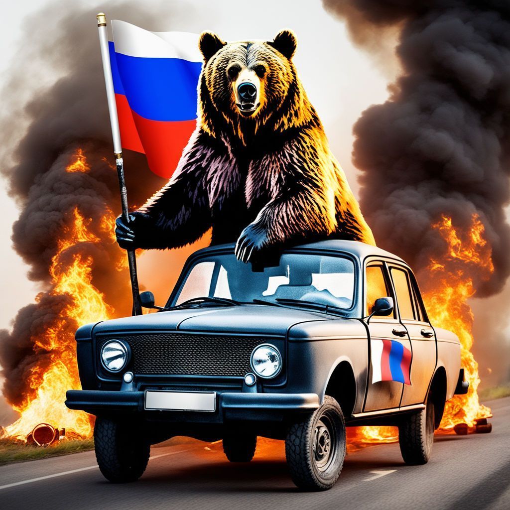 1024x1024 Russia bear white