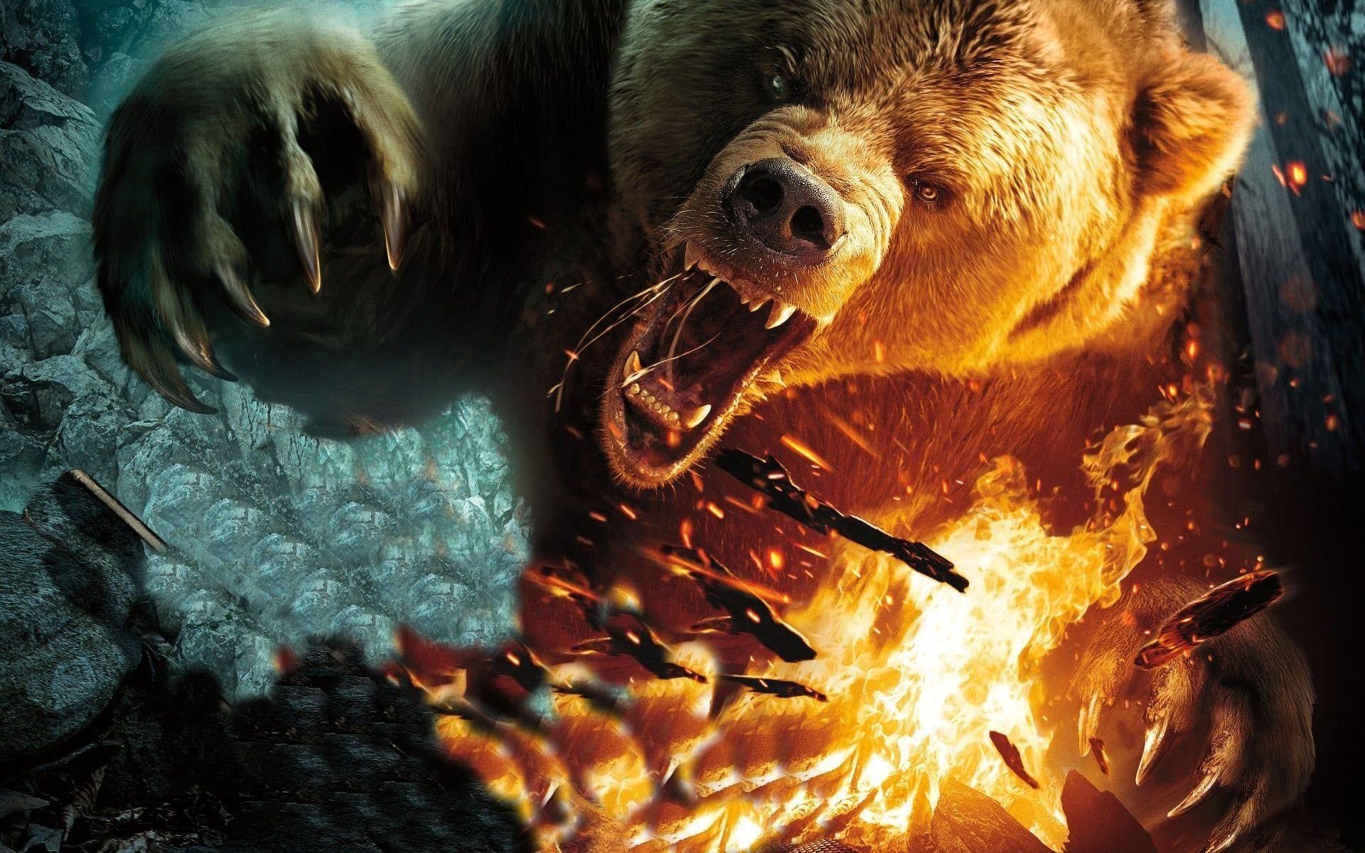 1920x1200 Angry Bear Wallpaper