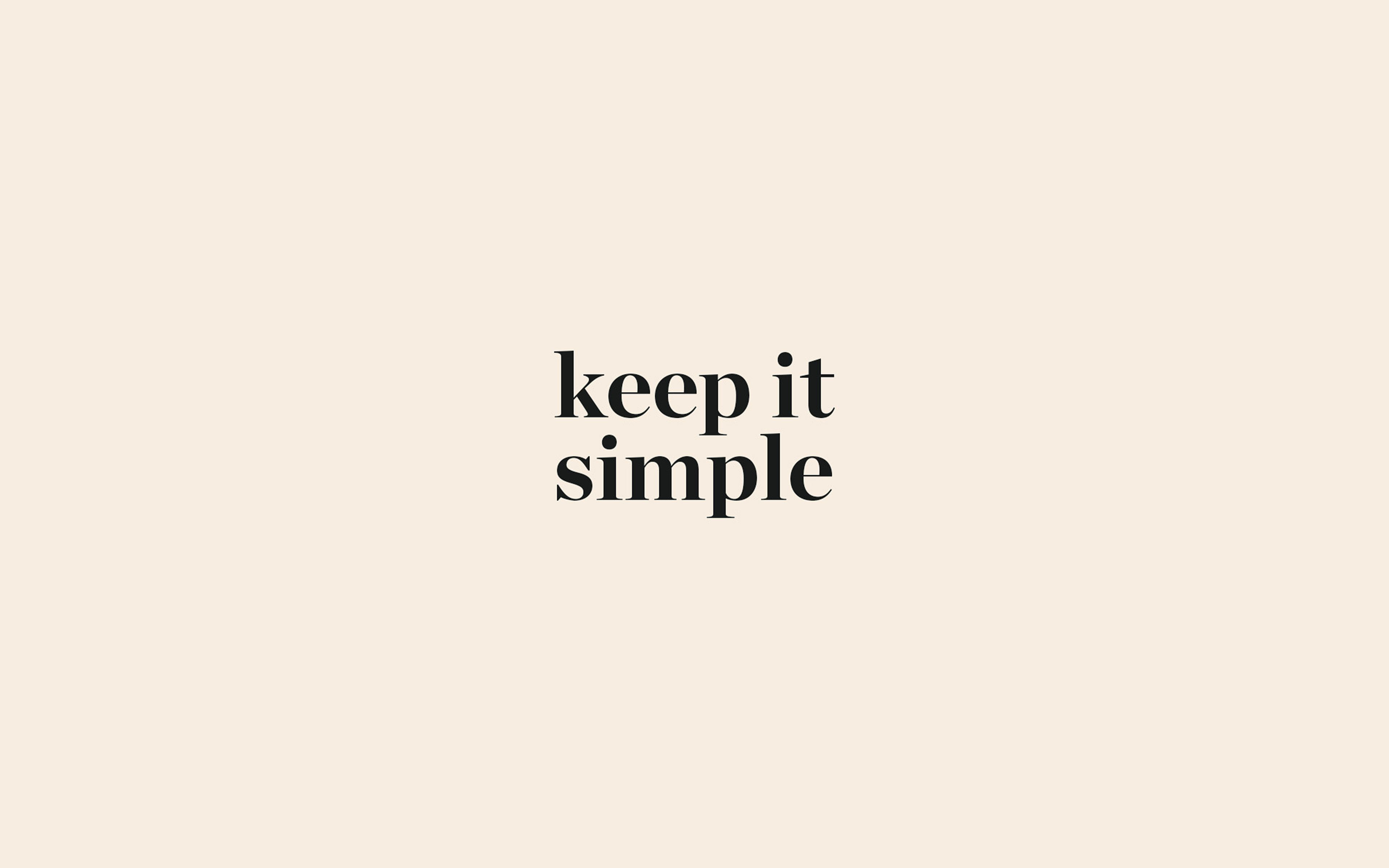 3840x2400 Word Quote Beige Illustration Art