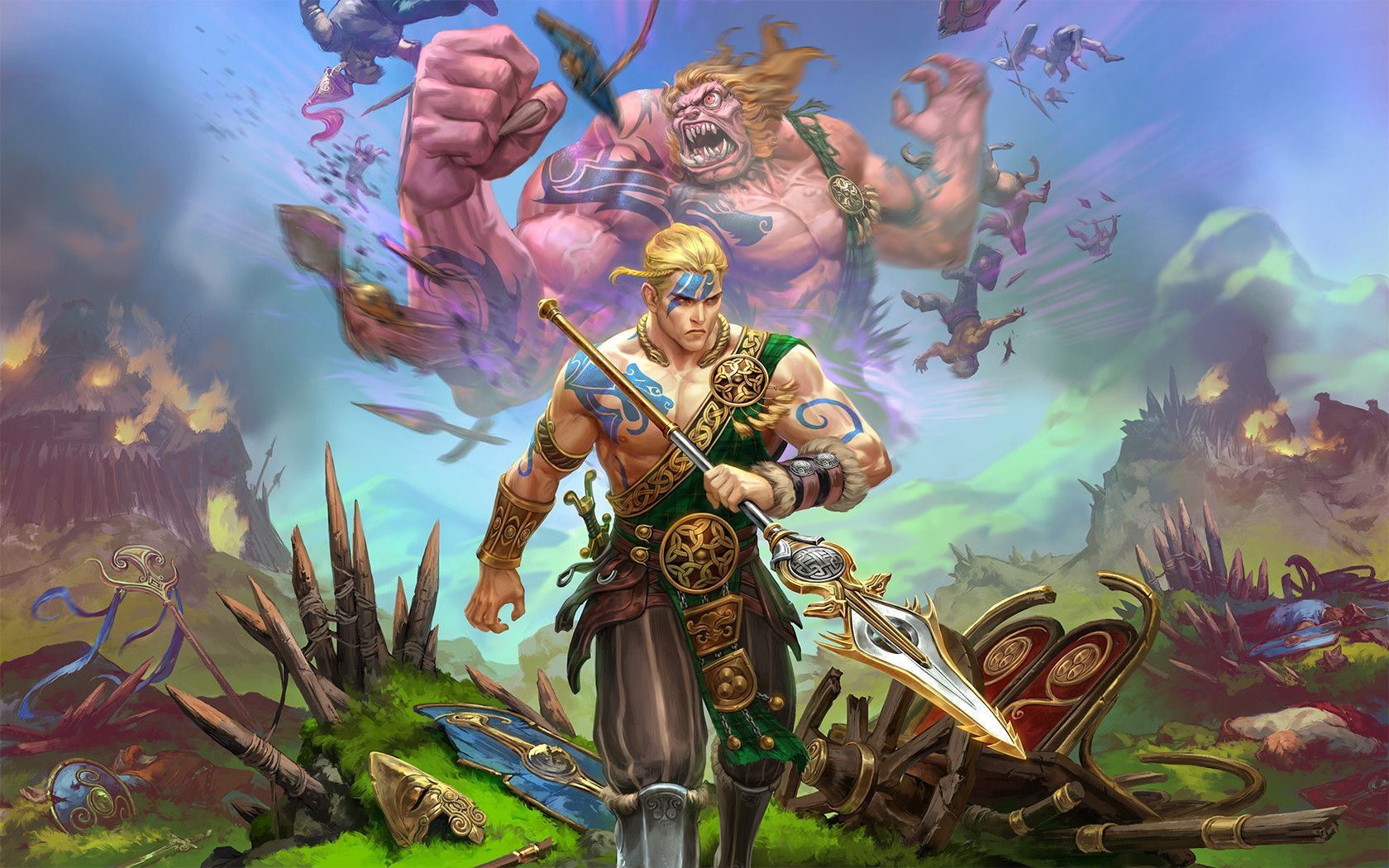1680x1050 Smite Cu Chulainn