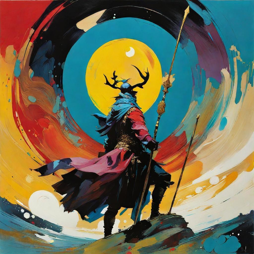 1024x1024 Cú Chulainn Generated Artwork