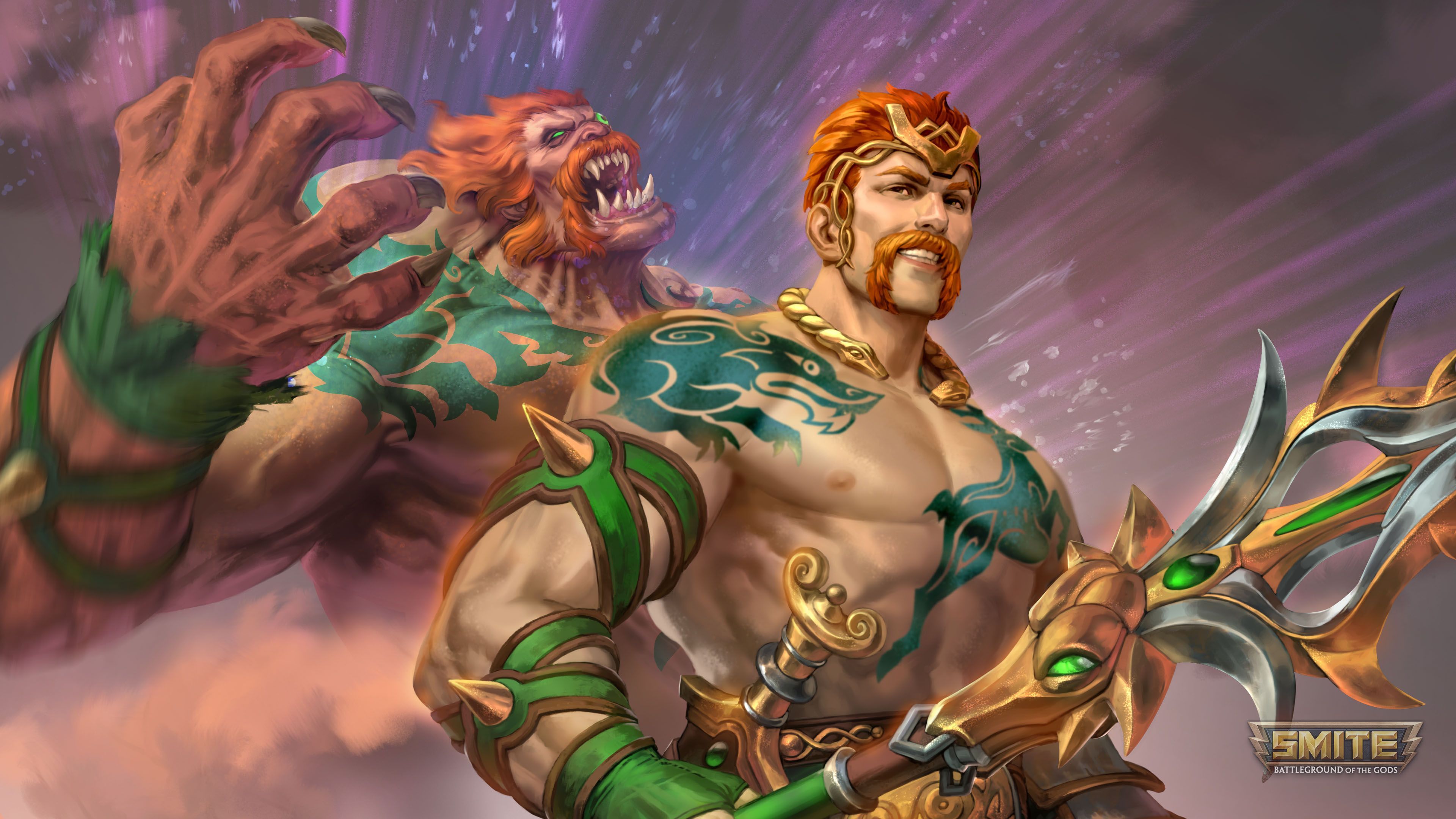 3840x2160 Cu Chulainn (Smite) wallpaper