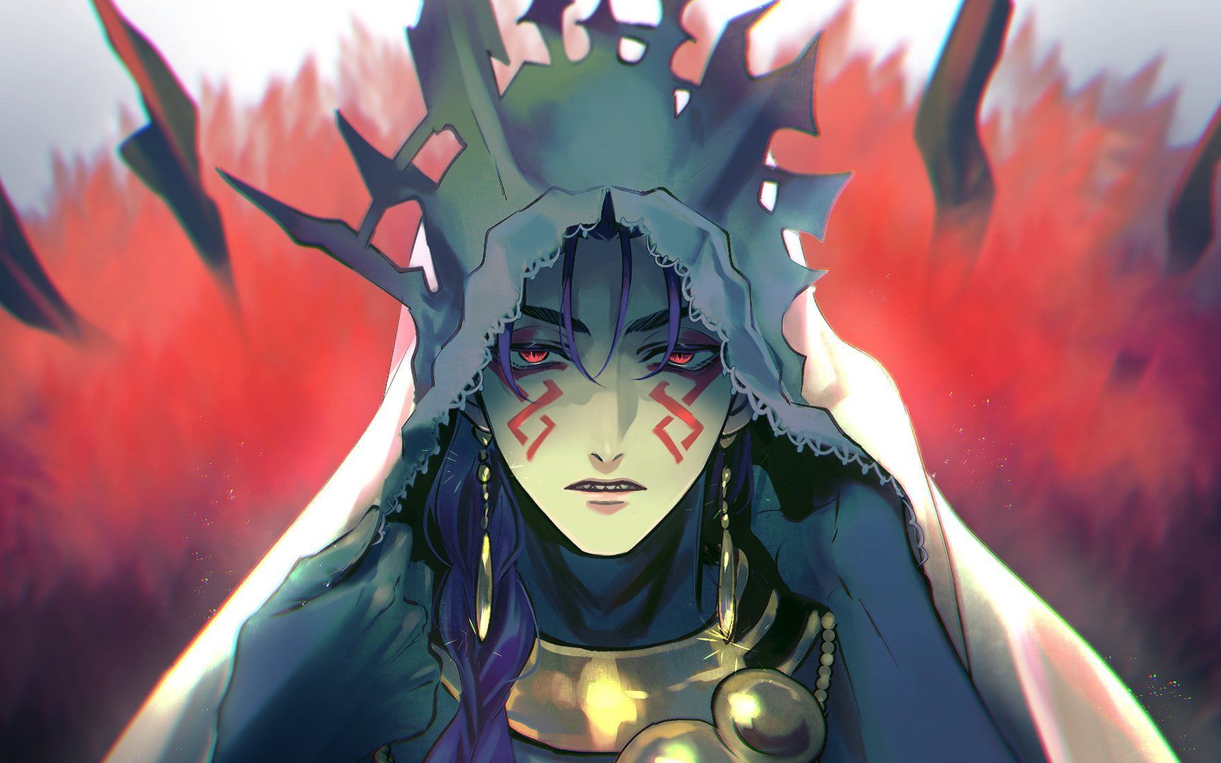 1764x1102 redrabbit cu chulainn (fate), cu