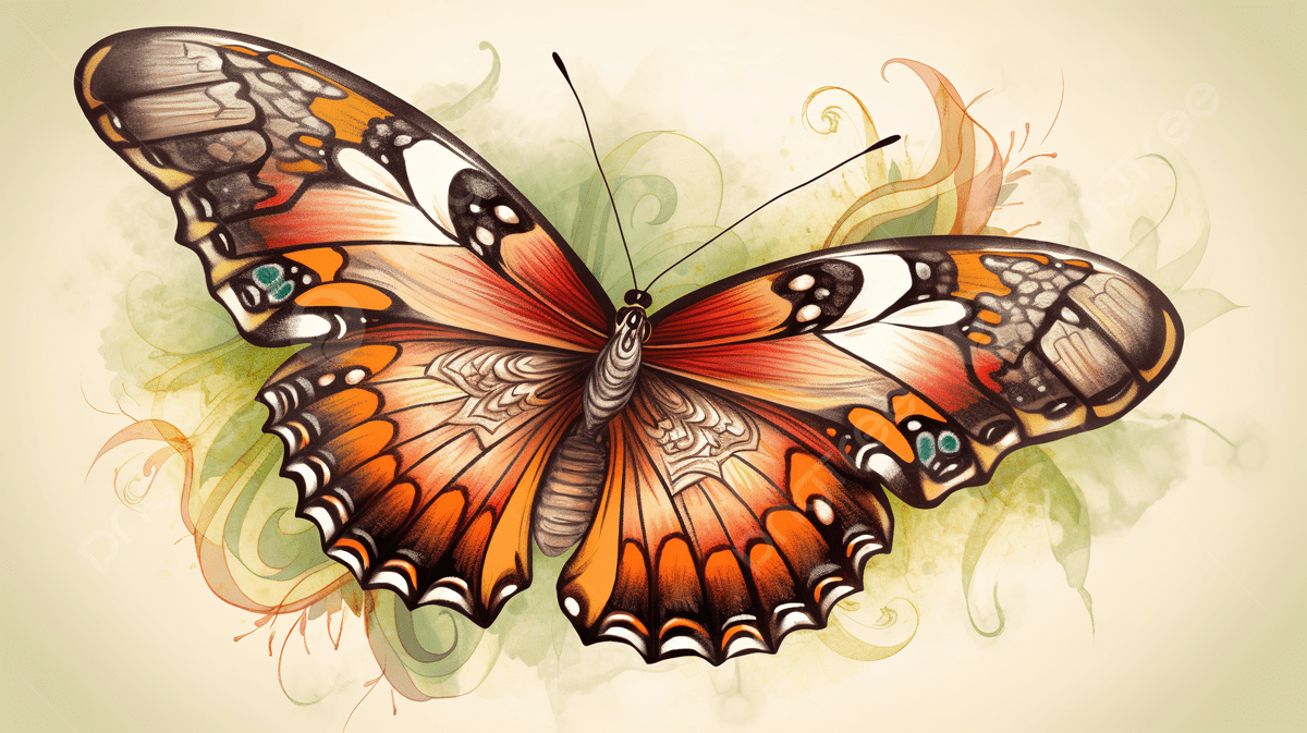 1200x673 An Illustration Of A Butterfly