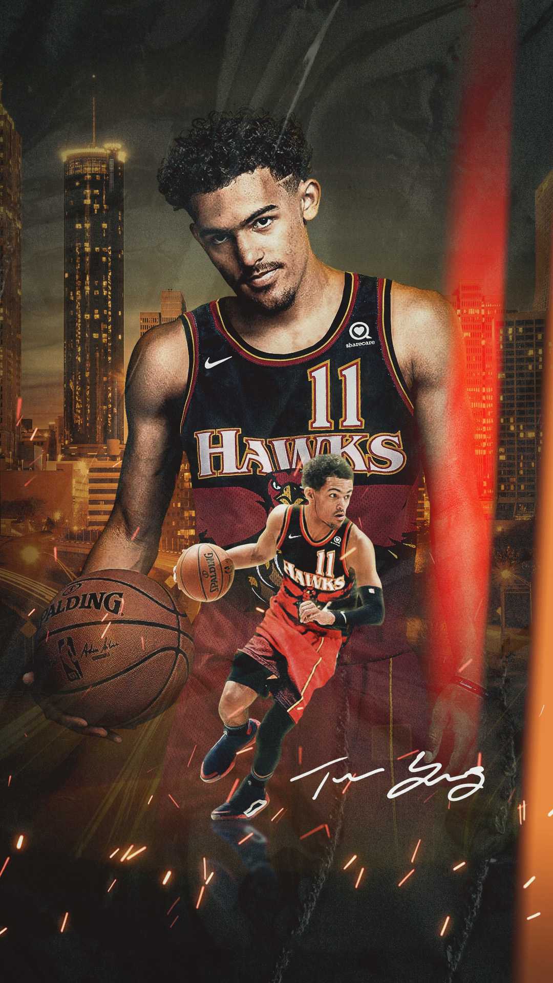 1080x1920 Trae Young Wallpaper