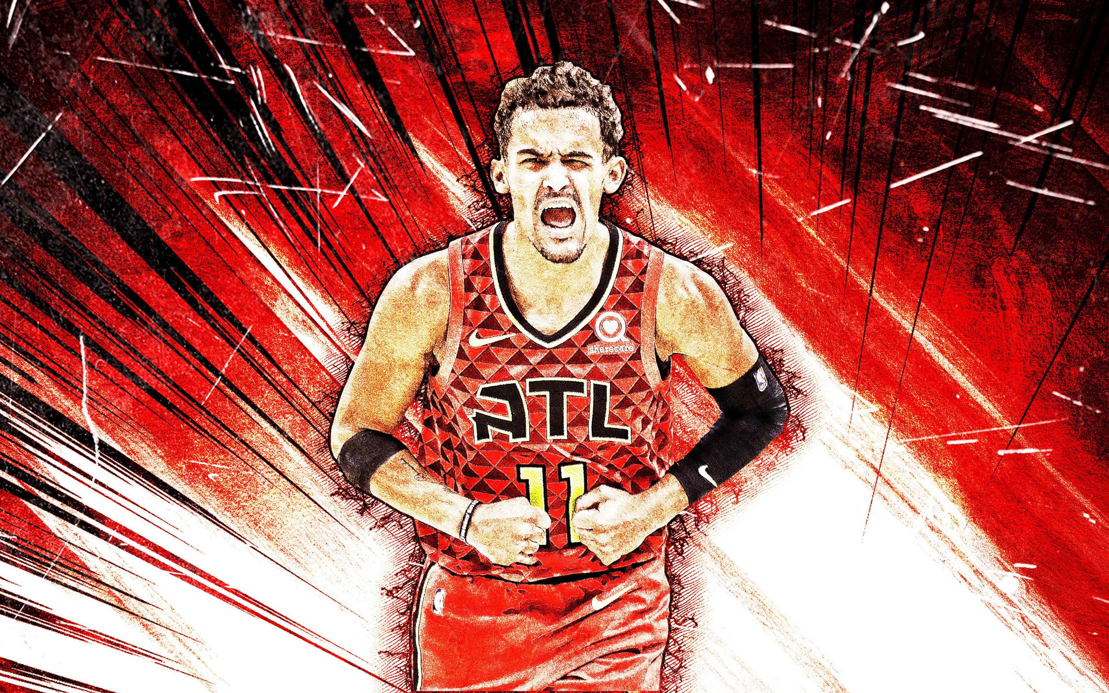 3840x2400 Computer Trae Young Wallpaper