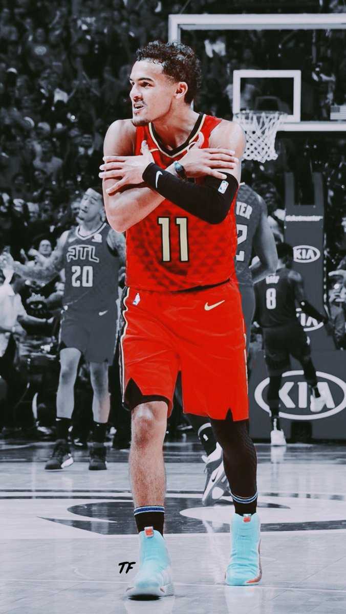 676x1200 Trae Young Wallpaper