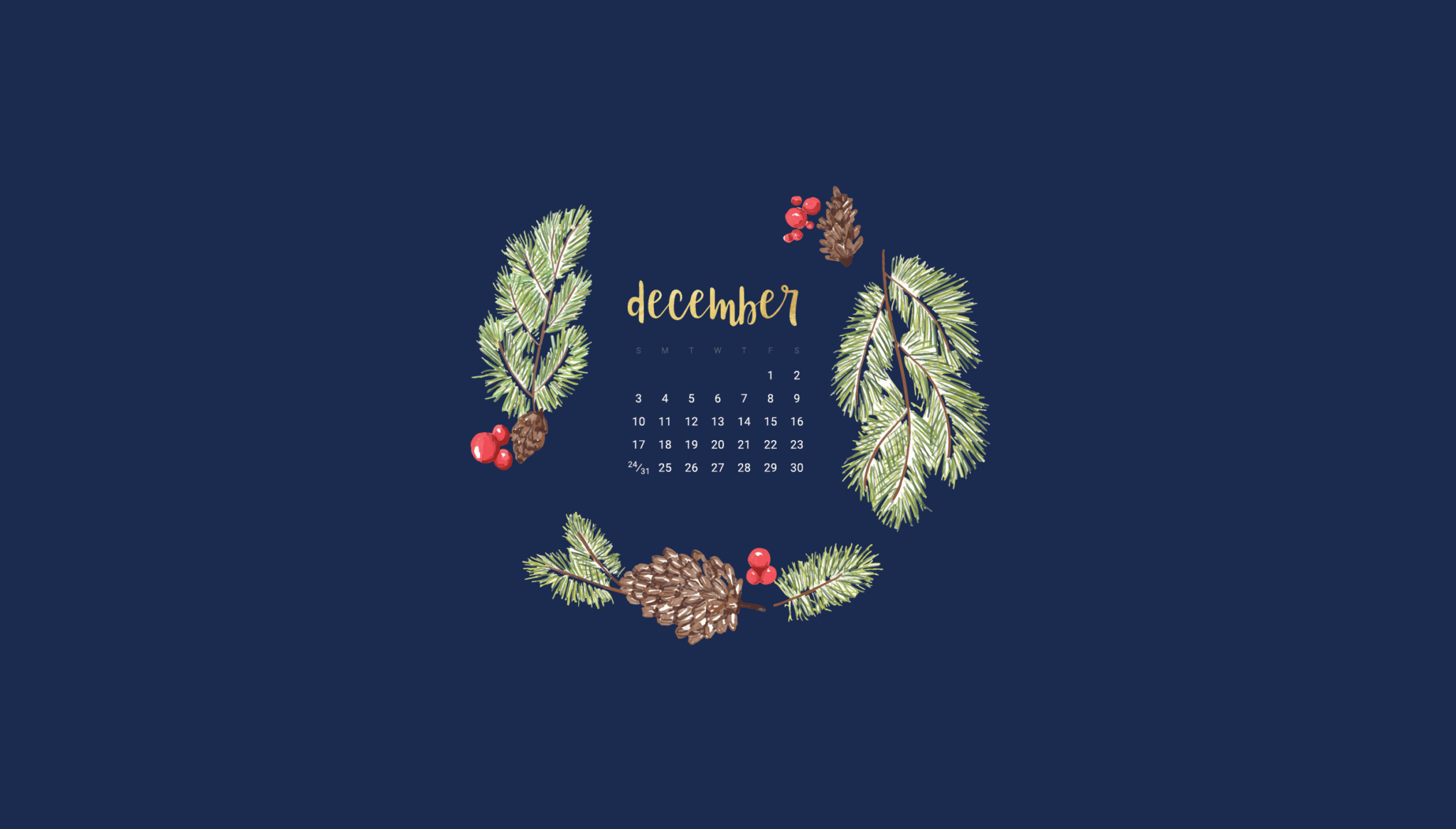 Aesthetic December 2019 Calendar Wallpaper Largest Wallpaper Portal