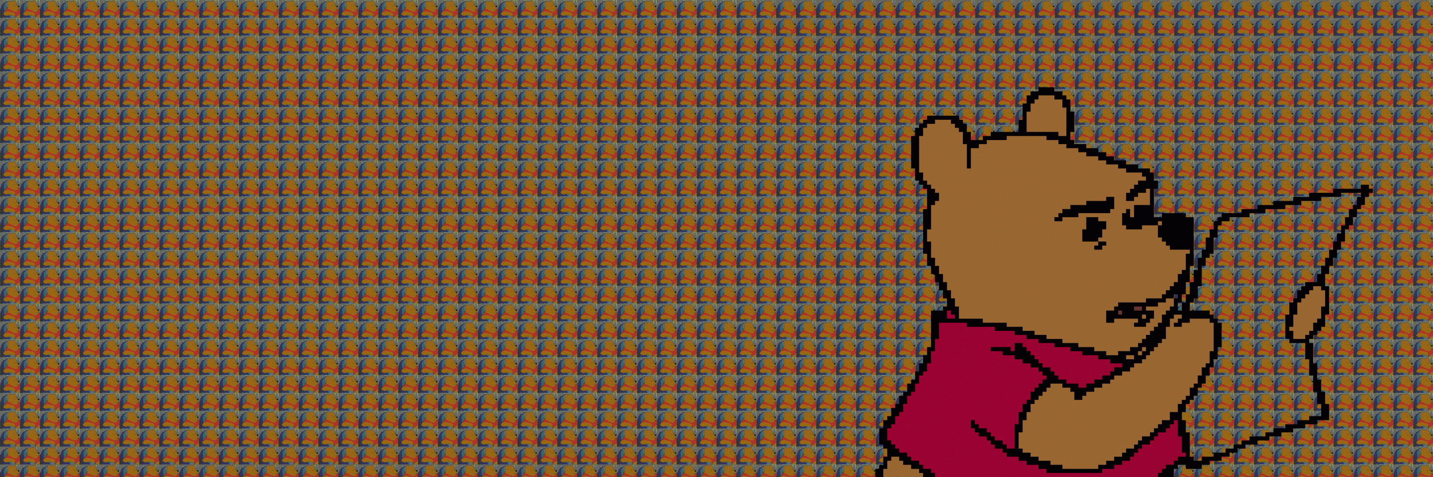 2880x960 Dual monitor Winnie The Pooh wallpaper
