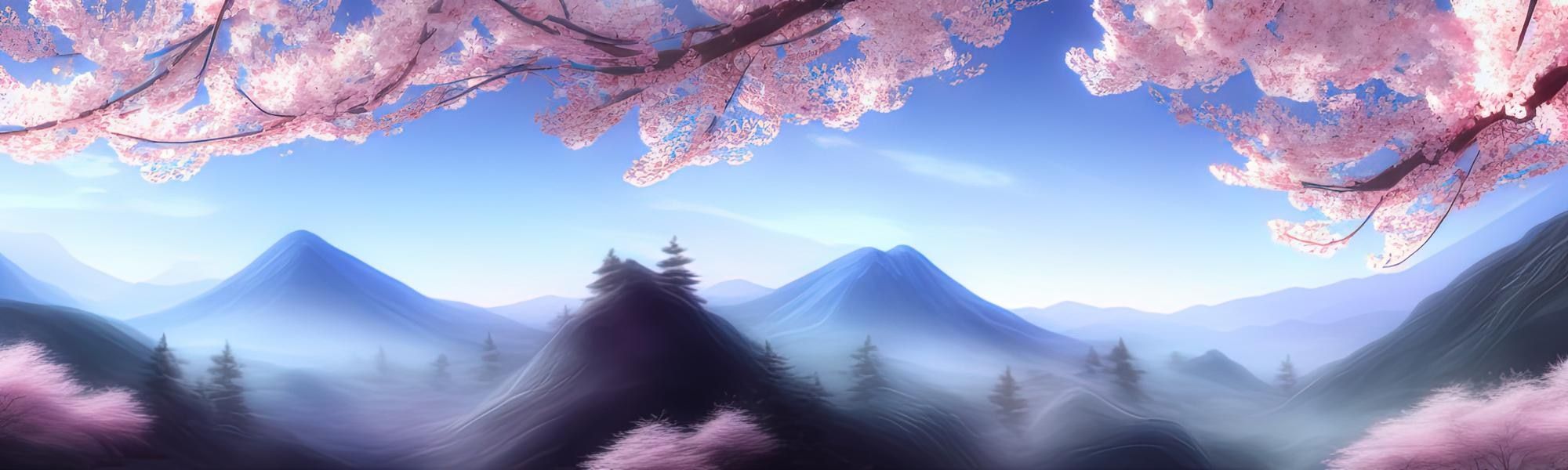 2000x600 purple sakura cherry magnolia