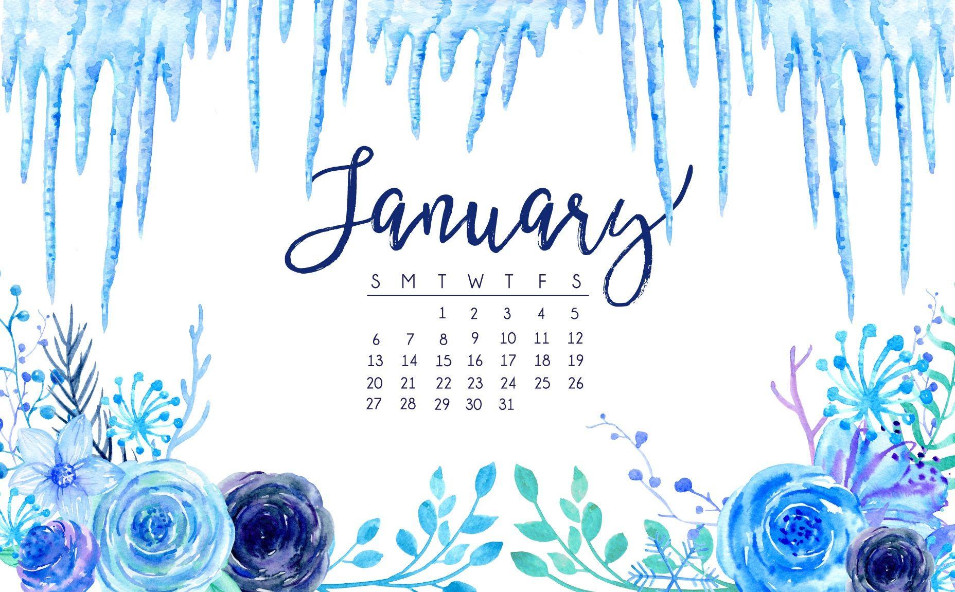 2024 January Calendar Background Wallpaper 4k Debbi Ethelda