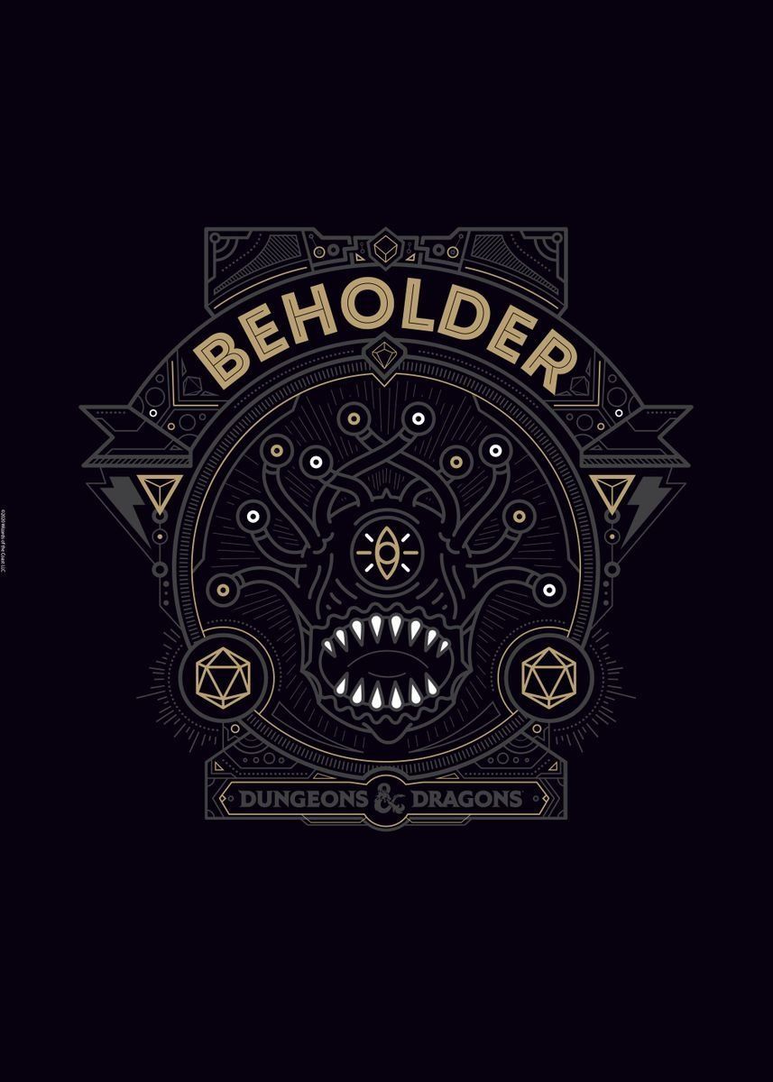 857x1200 Beholder' Poster, picture, metal print