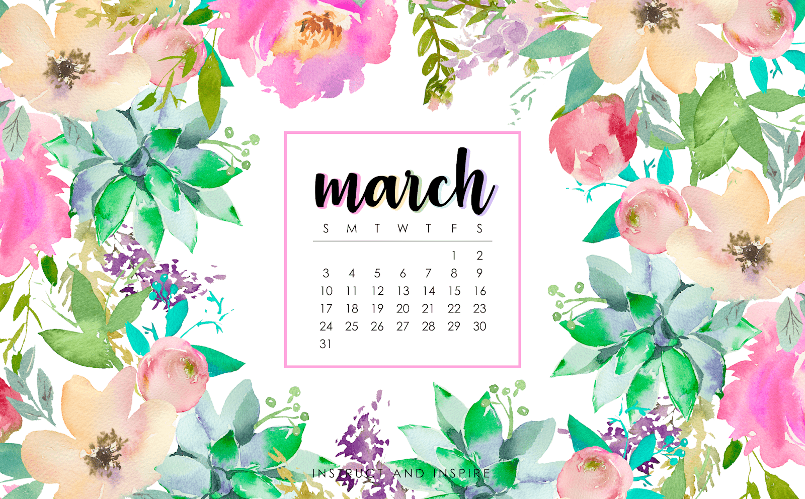 March 2024 Calendar Wallpaper Desktop Wallpapers Dulcea Gilligan