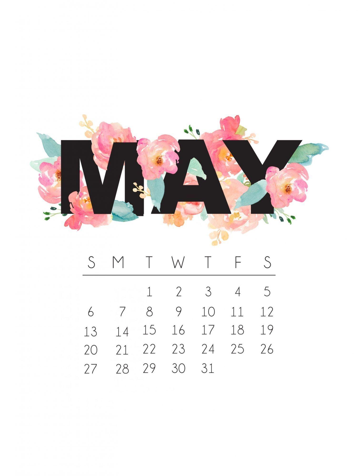 1504x2000 May 2018 iPhone Calendar Wallpaper. MaxCalendars in 2019