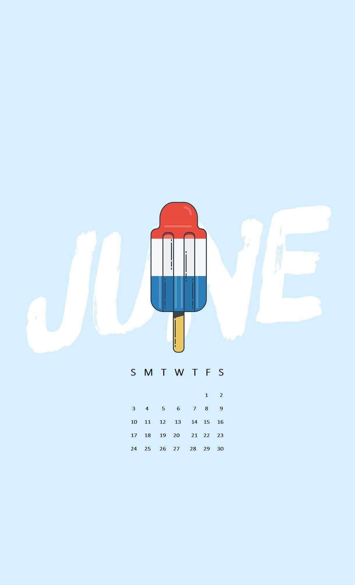 1220x2009 Free June 2018 iPhone Calendar Wallpaper
