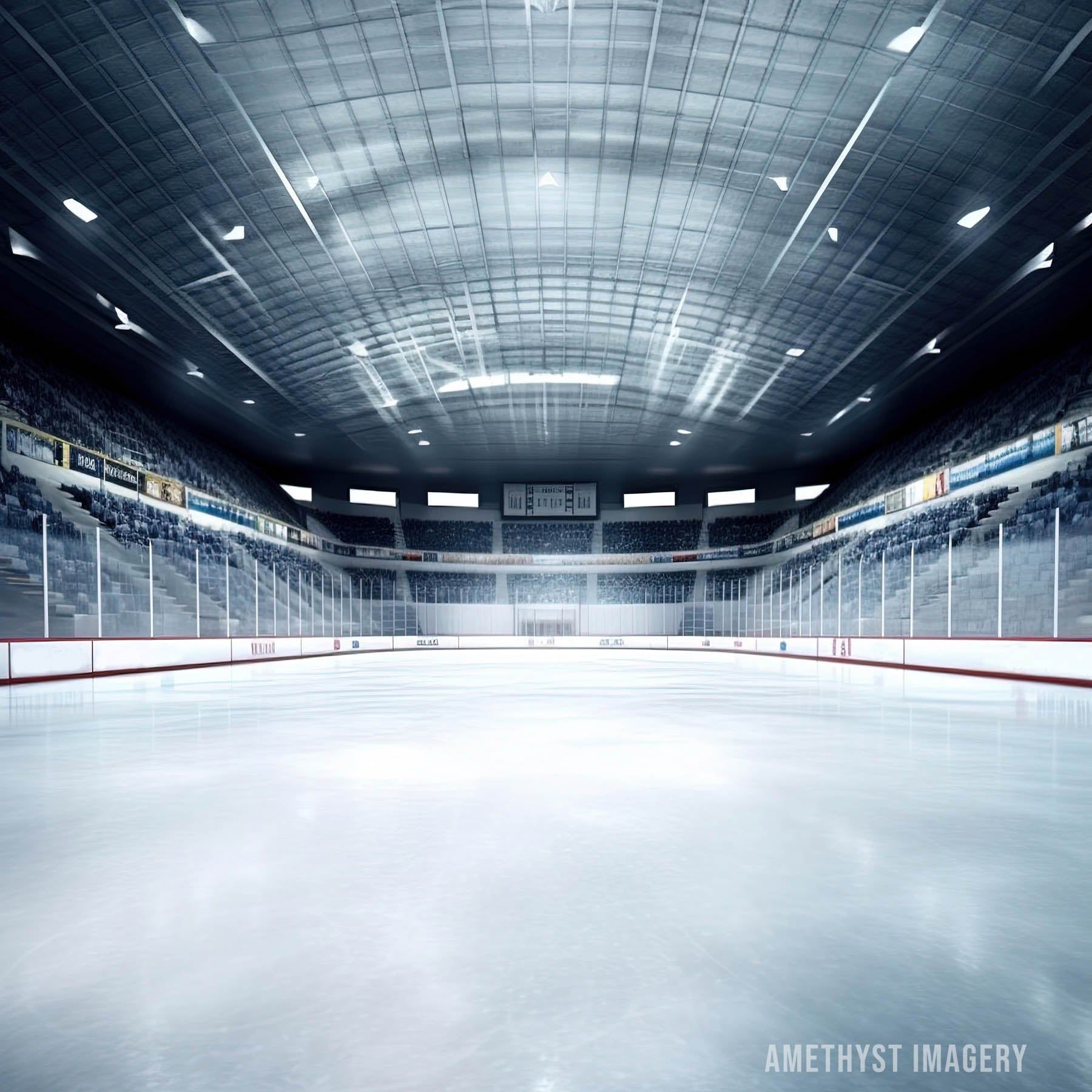 1800x1800 Kate Sport Ice Hockey Rink Backdrop