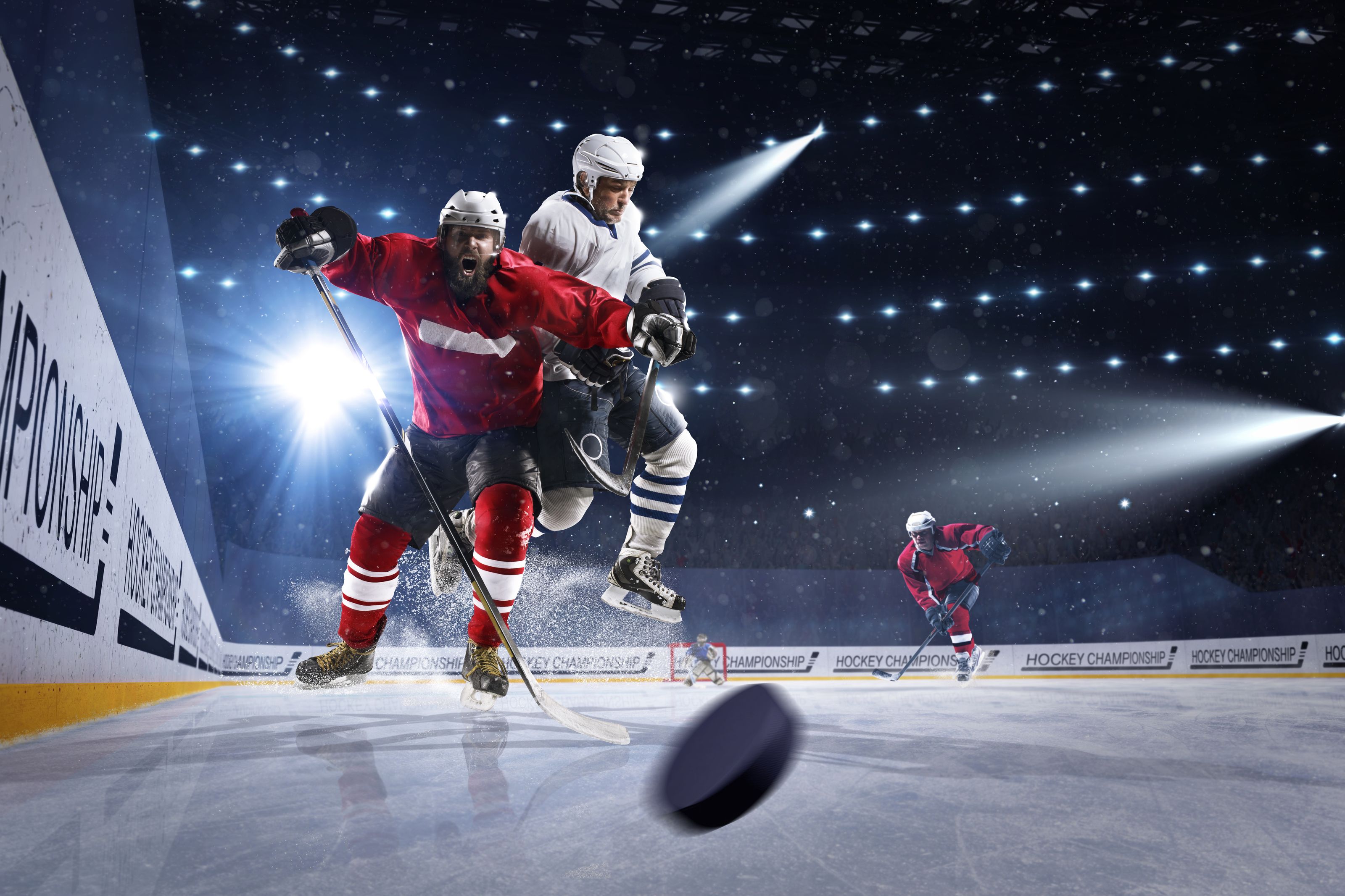 3200x2133 Hockey Collision Mural Your Way