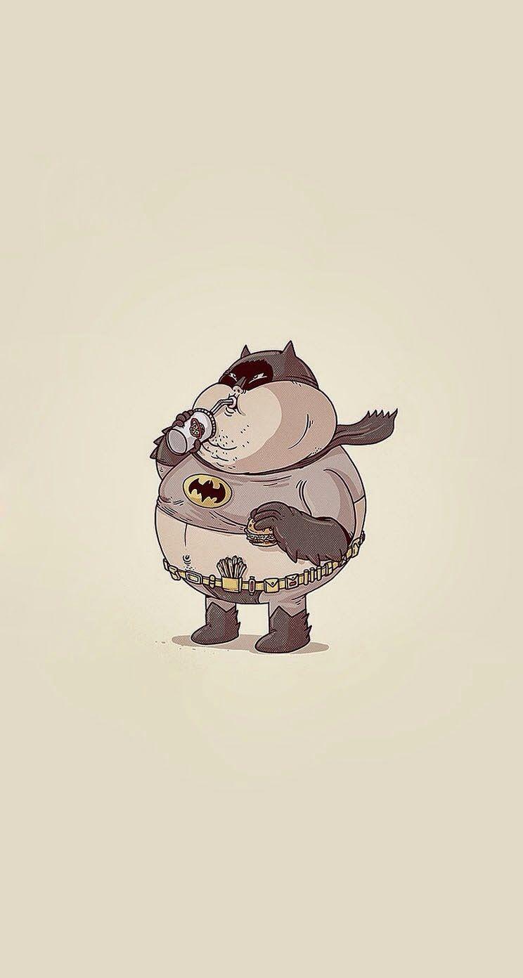 744x1392 Fat Batman #superheroes Hình nền iPhone - iPhone 8