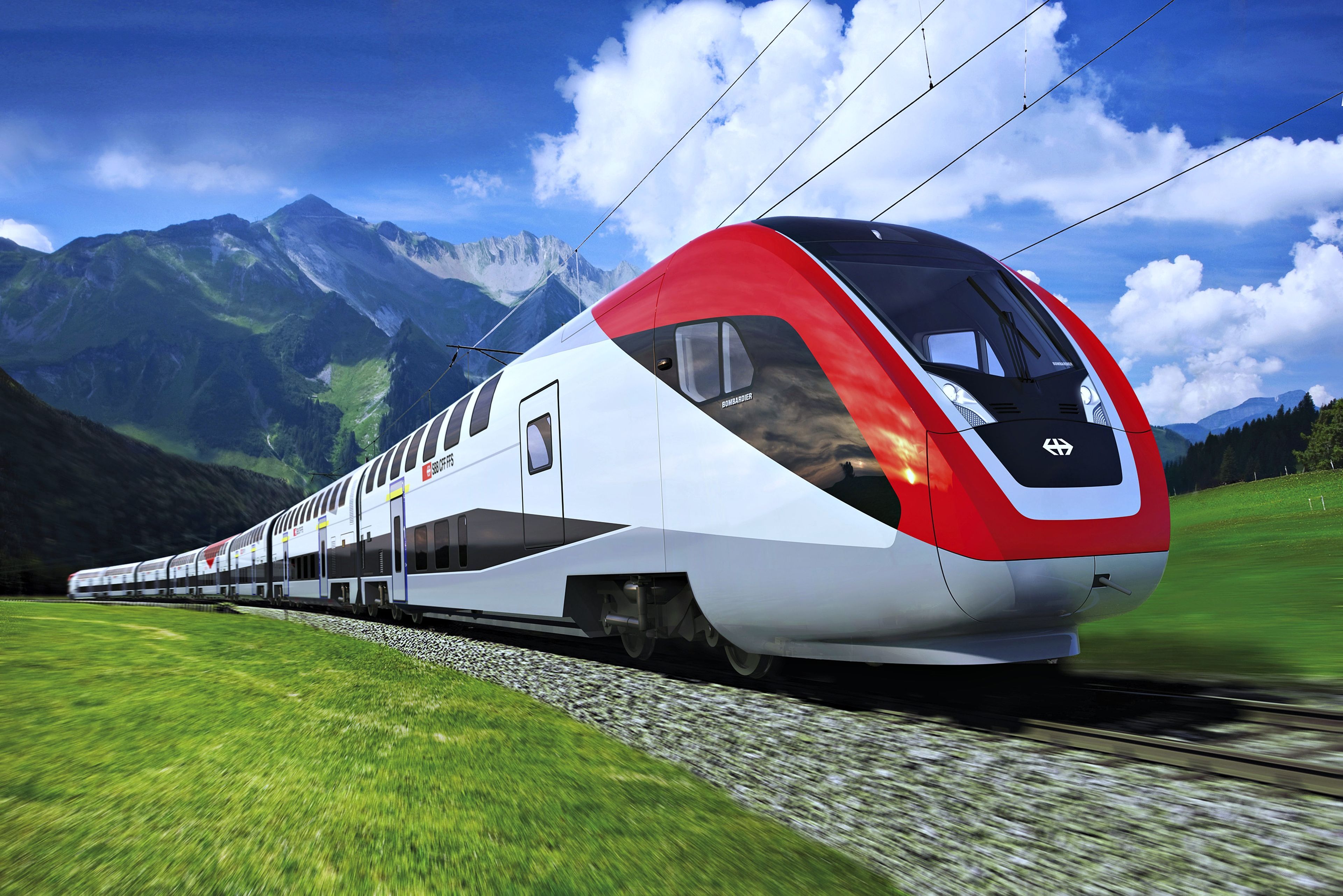 3840x2563 Fast Train