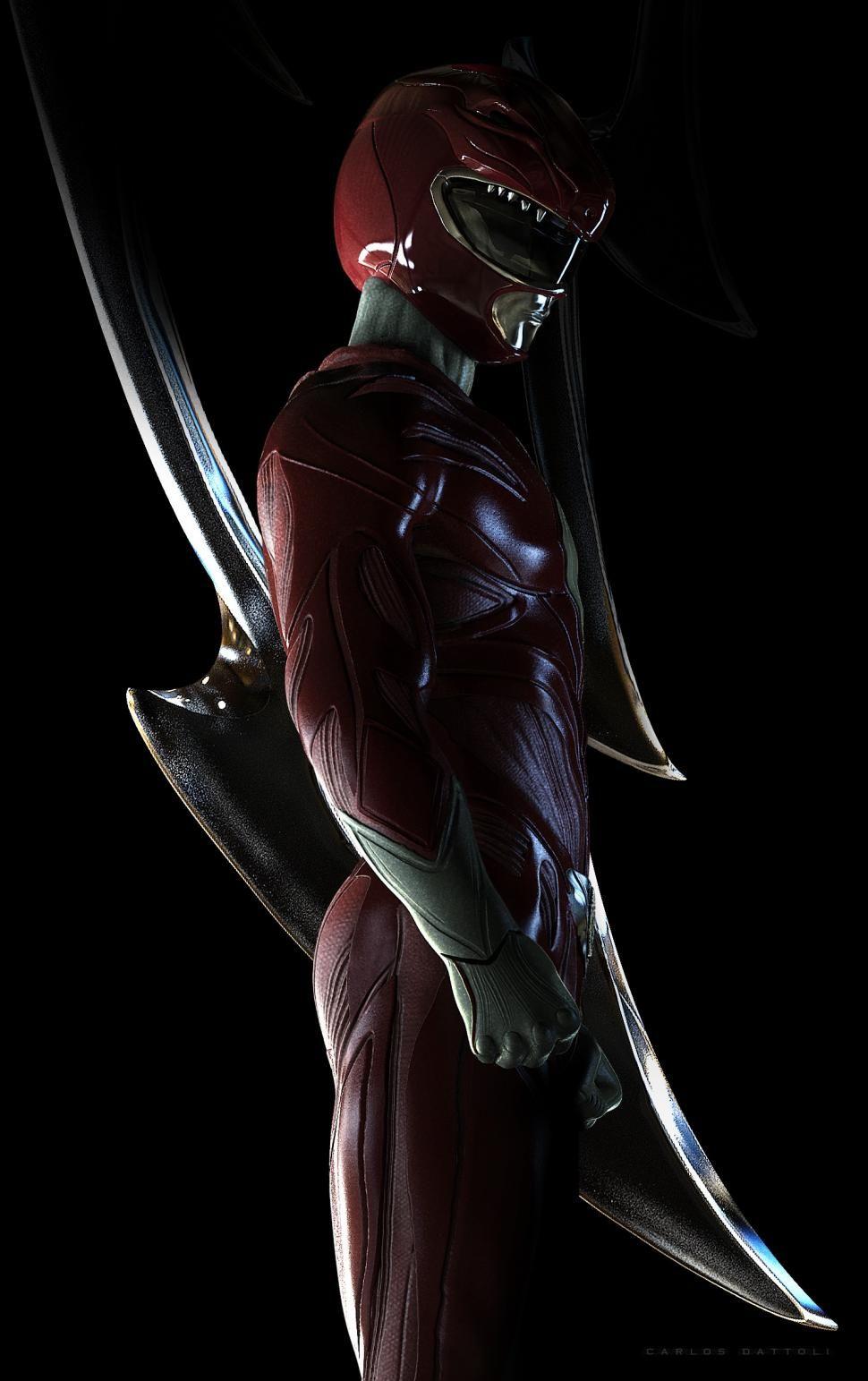 970x1543 Red Power Ranger wallpaper. movies and tv series