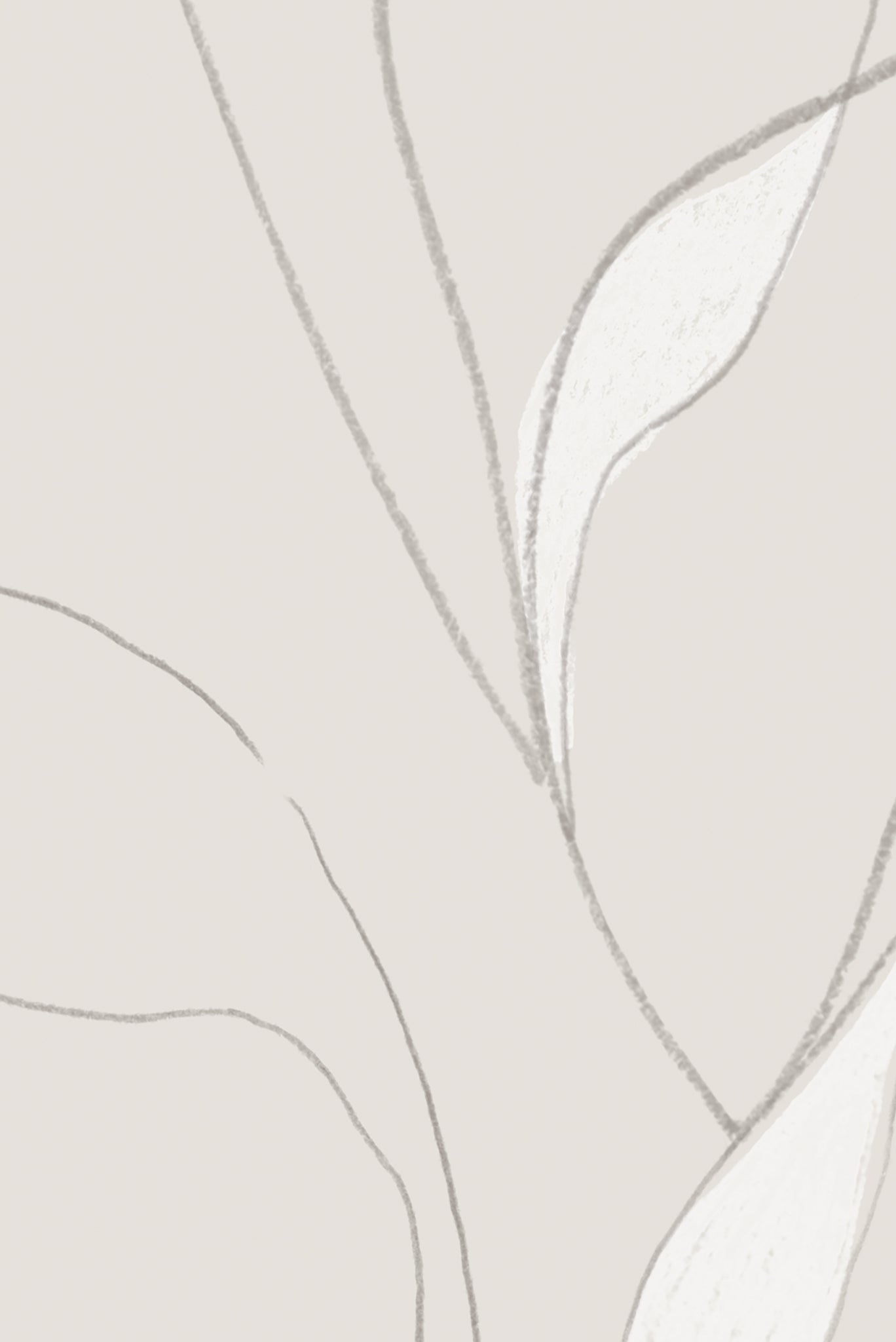 1368x2048 Vine Oatmeal Wallpaper