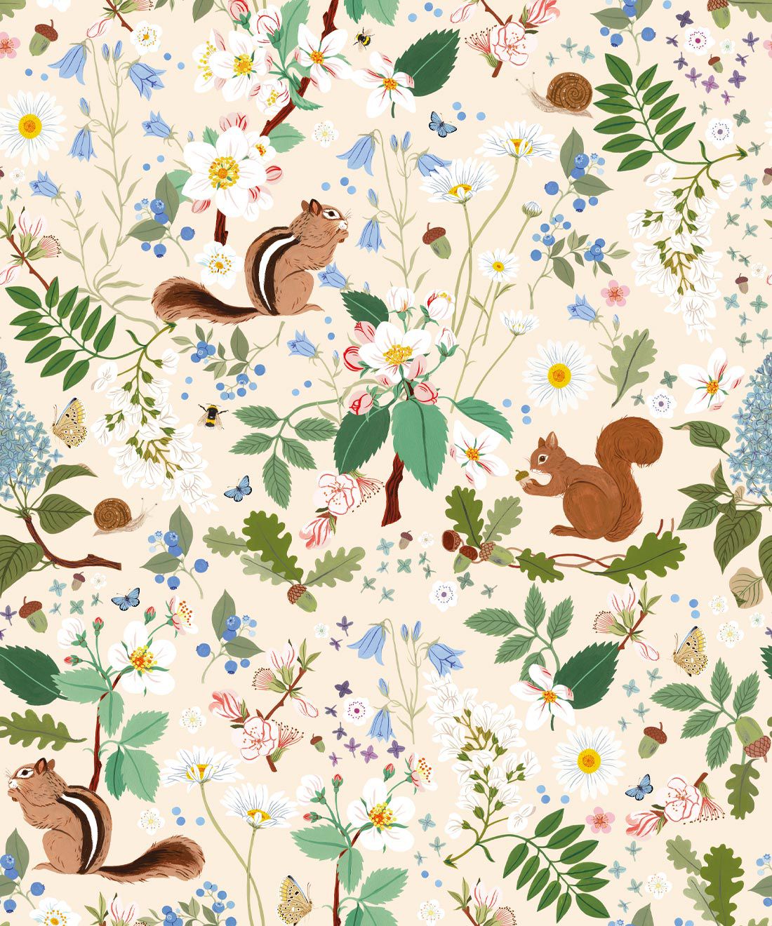 1100x1320 Squirrel & Chipmunk Wallpaper • Forest