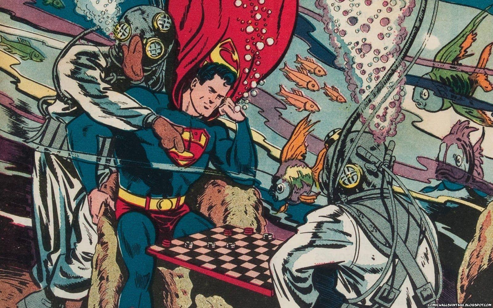 1600x1000 Comic Wallpaper Vintage: Superman Comics 96 Vintage