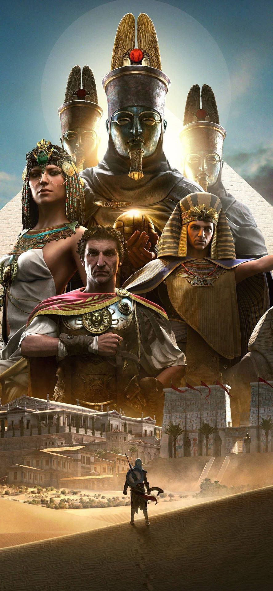 887x1920 Creed Odyssey iPhone Wallpaper