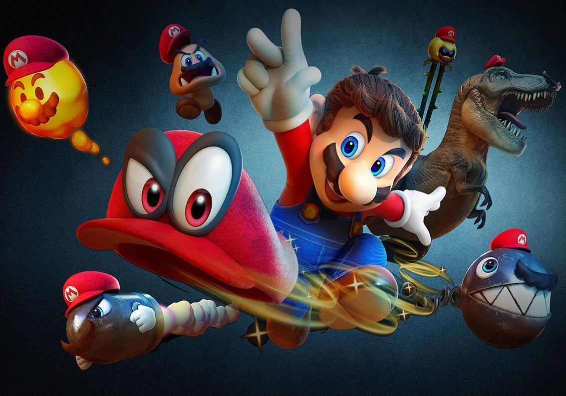 1134x794 SUPER MARIO BROS ODYSSEY Woven Self
