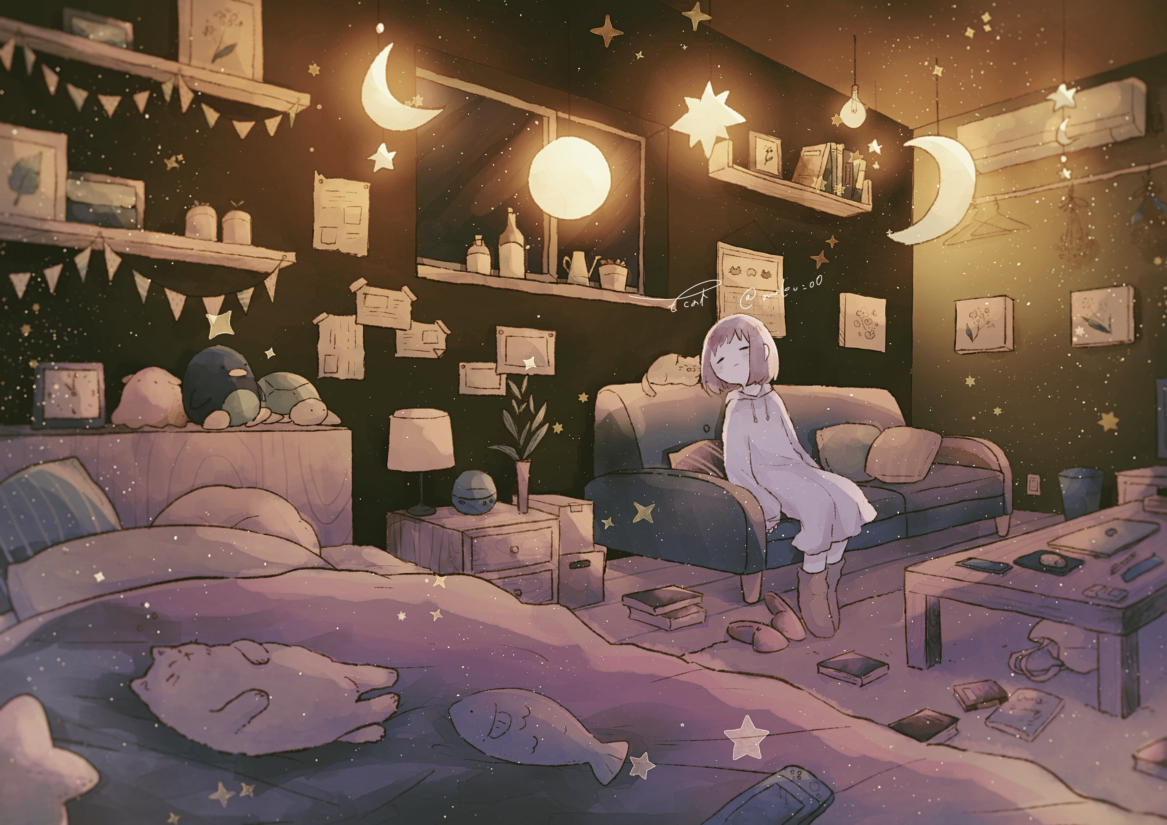4093x2894 Anime Girl 4k Ultra HD Wallpaper