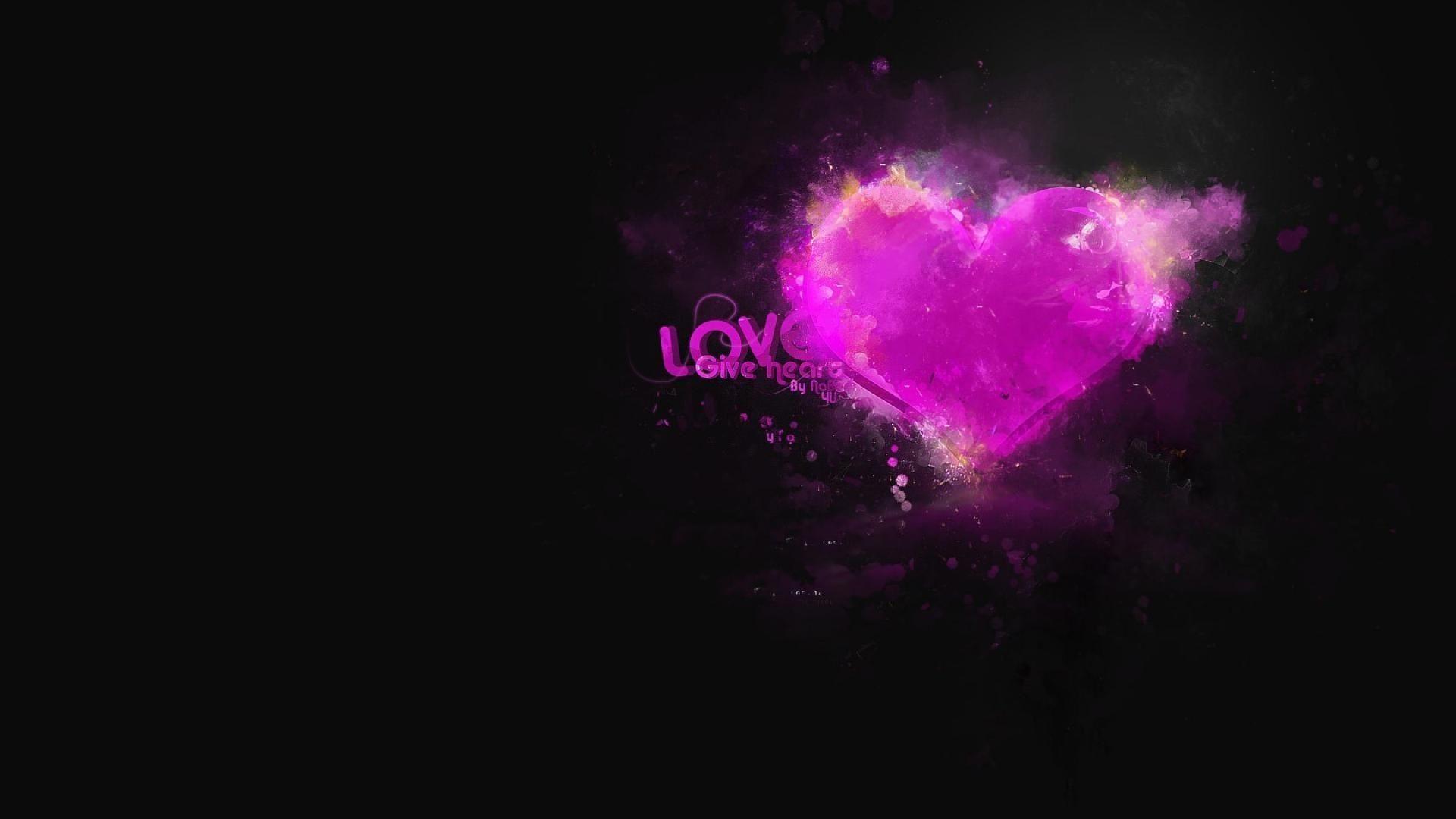 1920x1080 Black Love Wallpaper