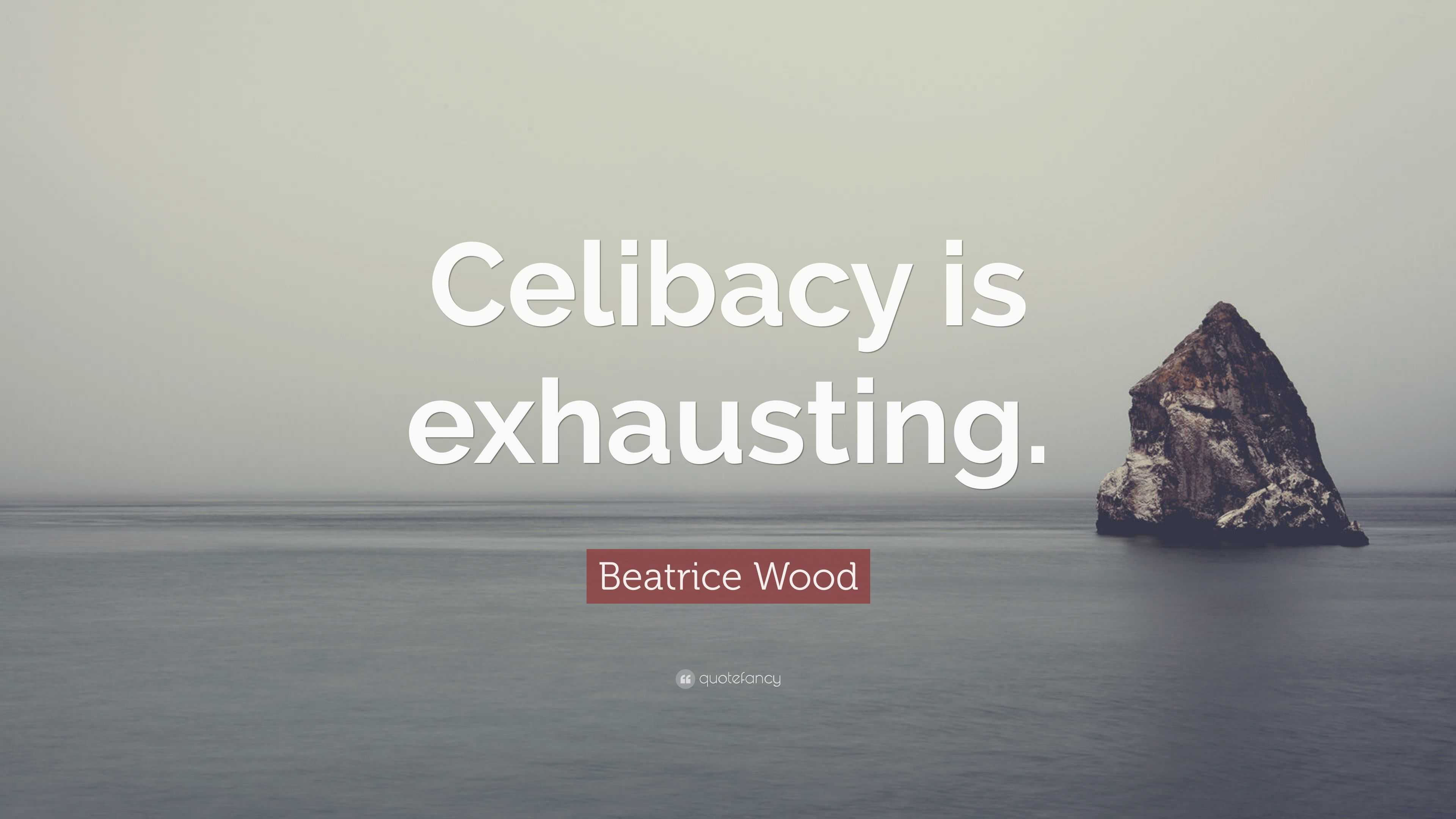 3840x2160 Beatrice Wood Quote: “Celibacy is