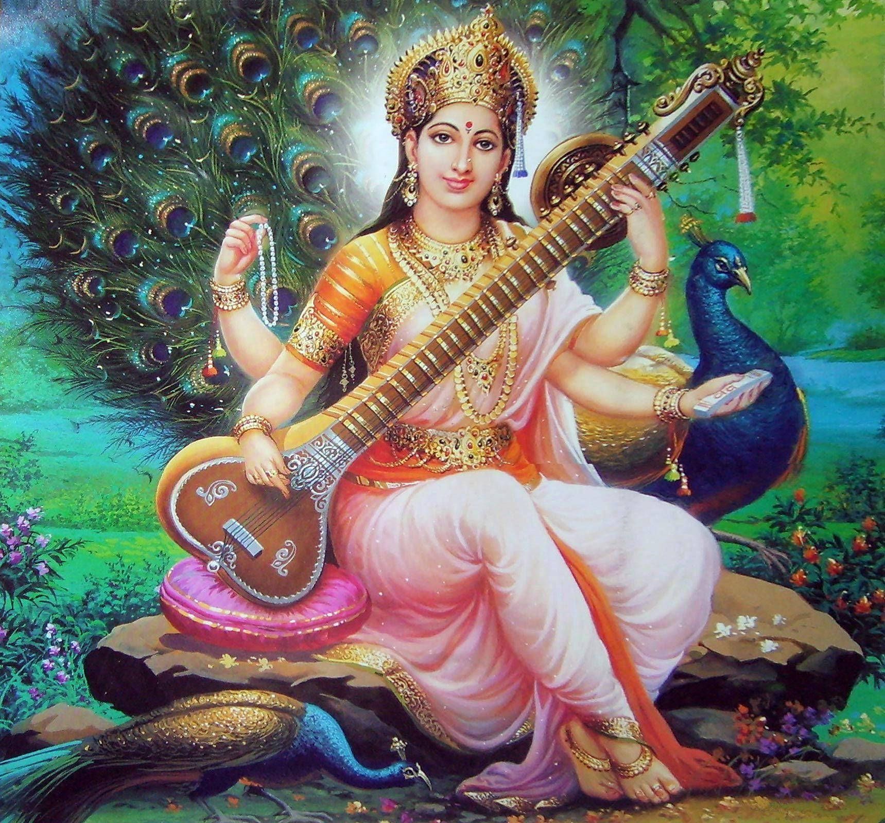 1719x1600 Saraswati Devi Picture