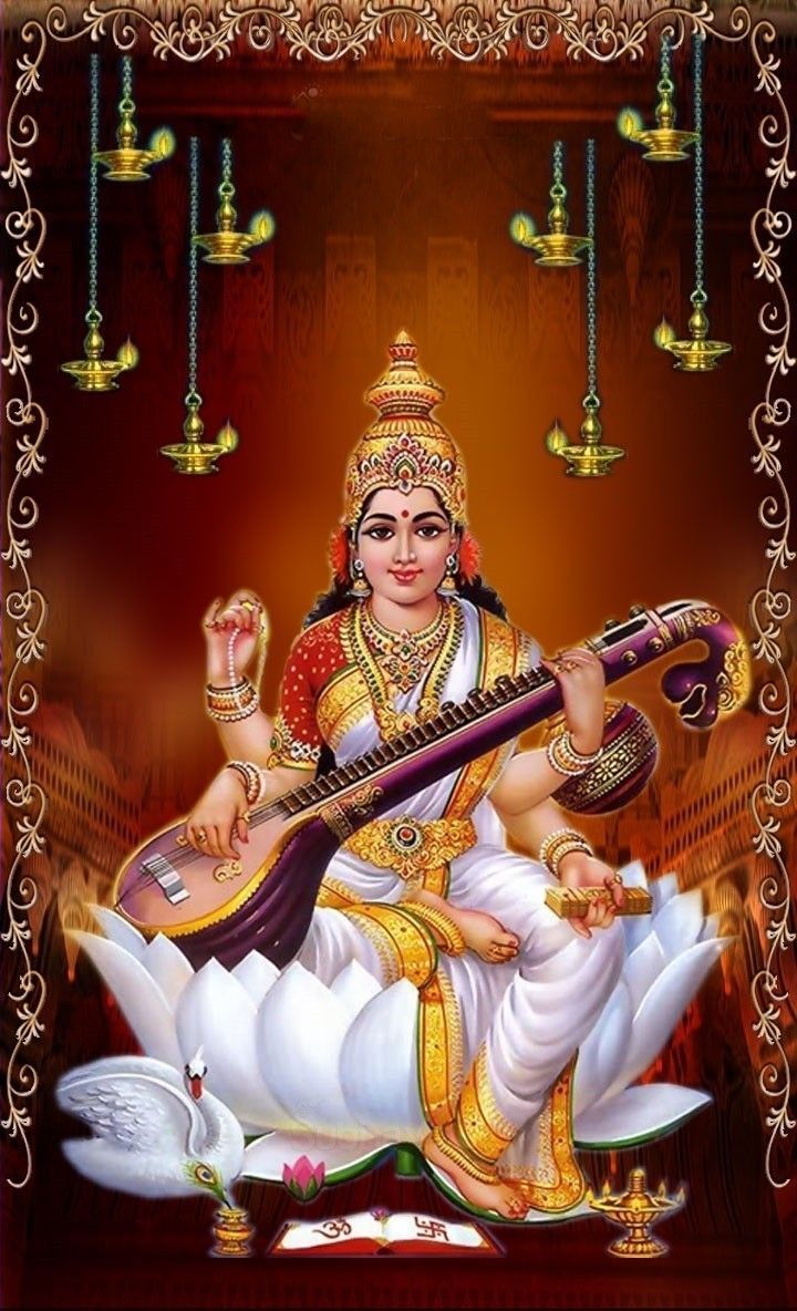 Saraswathi Devi Wallpapers Top Free Saraswathi Devi Backgrounds Wallpaperaccess